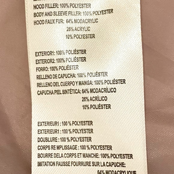 Calvin Klein faux fur hooded puffer coat - Picture 5 of 5